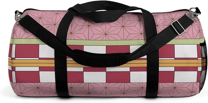 Anime Gym Bag for Women Men - Large Capacity Waterproof Workout Fitness Travel Sports Bags Fashion Street Camping Expandable Carry On Duffle Bag For Couple (Pink Nzka) PTY - Image 7