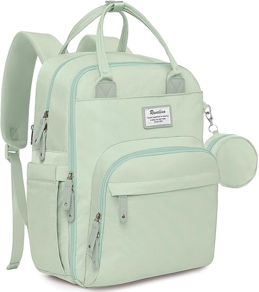 RUVALINO Baby Diaper Bag Backpack with Changing Pad, Baby Shower Gifts | Baby Essentials, Waterproof Travel Baby Bags for Mom Dad Girl Boy, Insulated Bottle Holders, Pacifier Case, Large Capacity by RUVALINO