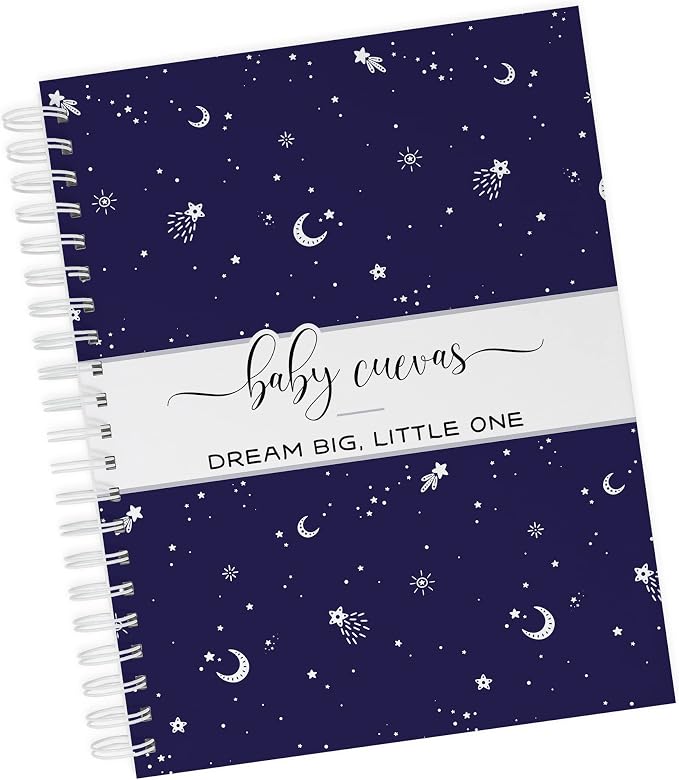 Personalized Pregnancy Journal - Hardcover Pregnancy Memory Book Customized with Baby’s Name, Nickname or Phrase - Prompted Journal for New Moms (Night Sky) by Unknown