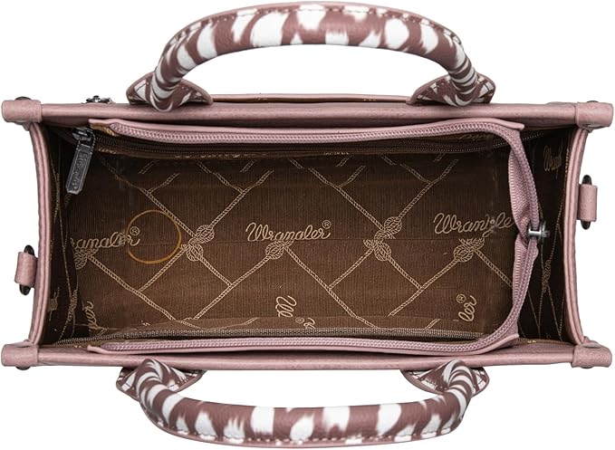 Montana West × Wrangler Tote Bag for Women Western Cow Print Purse Designer Top Handle Handbags - Image 6