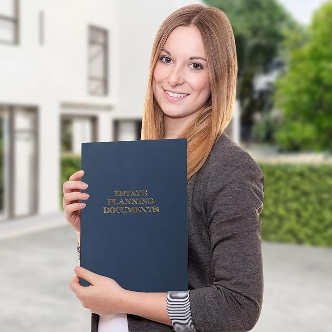 30Pcs Blue Estate Planning Documents Pocket Folders 9x12inch Estate Planning Portfolio Estate Planning Documents Estate Planning Organizer,Real Estate Folders for Legal Professionals - Image 6