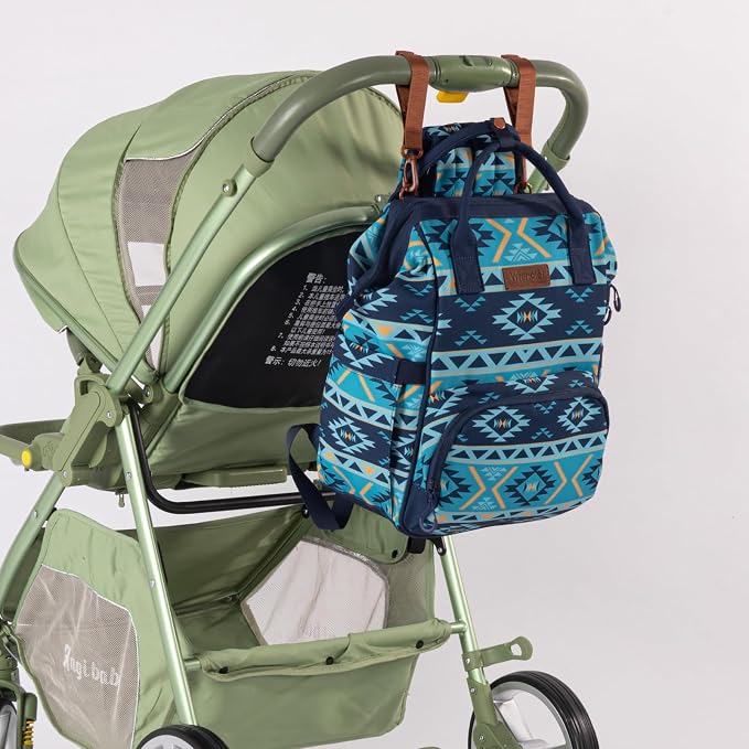 Montana West Wrangler Callie Diaper Bag Backpack with Stroller Straps Multifunction Baby Travel Bag WG2204-9110NY - Image 6