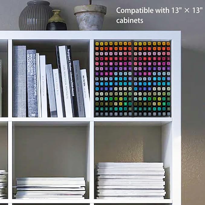 Art Marker Storage Rack for 120 Markers Black | Watercolour Brushes Pens Color Pencils Organizer Holder for Desk - Image 5