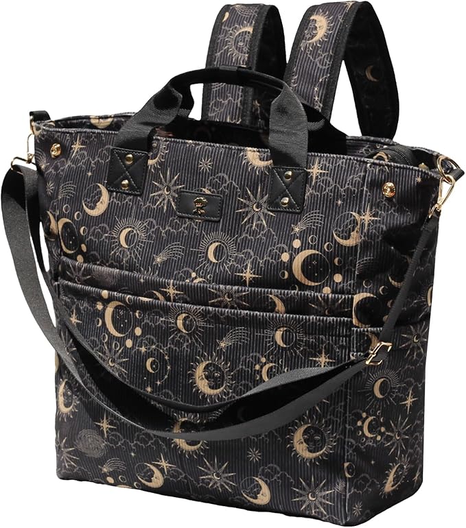 Diaper Tote Bag Totepack Backpack Crossbody Bag 3 in 1 for Women Laptop Backpack Multifunctional with Insulated Pockets by ESVAN