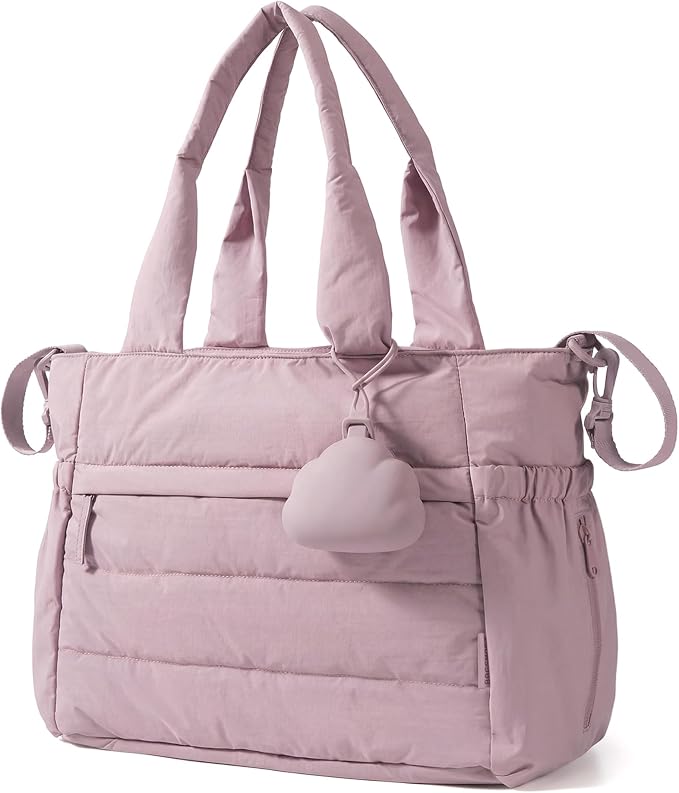 BAGSMART Diaper Bag Tote, Hospital Bag for Labor Delivery Travel Baby Tote | Lightweight Puffy Maternity Bag, Changing Pad & Pacifier Case, Large Capacity for Mom and Dad, Newborn Essentials by BAGSMART