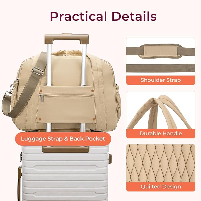 Telena Tote Diaper Bags, Travel Crossbody Large Capacity Hospital Bag for Women Labor Delivery with Pacifier Case - Image 6