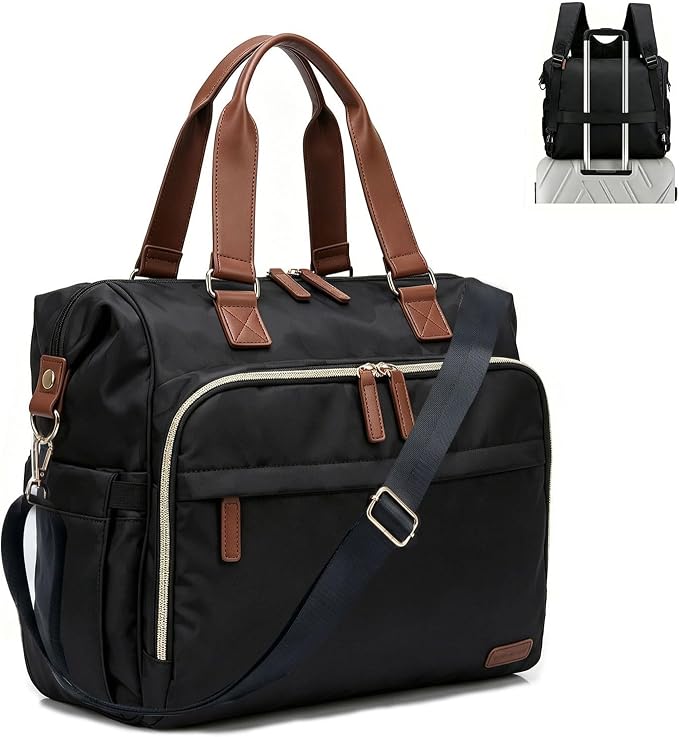 Diaper Bag Backpack Mommy Bag Large Capacity Diaper Backpack Travel Essential Baby Diaper Bag for Mom and Dad, Black (Black) by Pripher