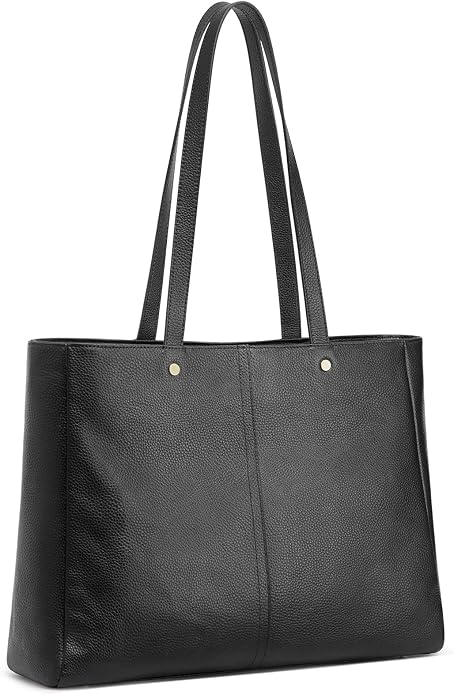 Kattee Women's Soft Leather Work Tote Bag | Large interior with a luggage sleeve for organized work, travel, and everyday carrying. - Image 8