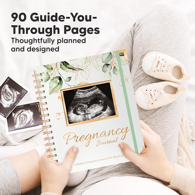 KeaBabies Inspire: Pregnancy Journal Memory Book and First 5 Years Baby Memory Book Journal - 90 Pages Hardcover Pregnancy Book - 90 Pages Hardcover First Year Keepsake Milestone Baby Book - Image 2
