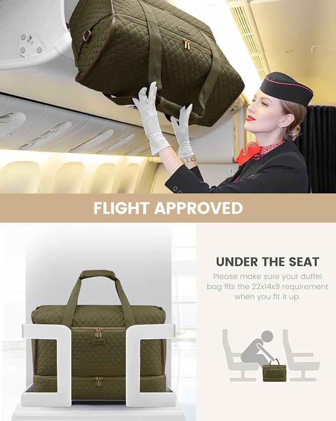 LOVEVOOK Large Travel Duffle Bag, Weekender Bags for Women With Shoe Compartment, Overnight Hospital Bag For Women Labor Delivery, Carry on Bag Personal Item Travel Bag, Yoga Gym Duffel Bag - Image 7