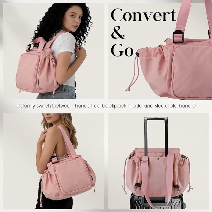 Everyday Bag Tote for Women, Spacious Diaper Bag with 16 Pockets, Durable Travel Bag, Sleek Work Shoulder Bag - Image 4