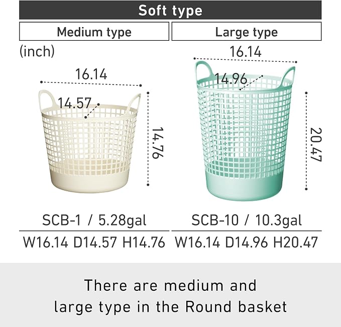 Like-it│SCB-10│Stylish and versatile basket. Sturdy yet flexible texture.|Daily use inside or outside of the home. Pool & beach, picnic, or camping.|16.14" × 14.96" × 20.47"|Mint Blue|10.30 gal - Image 4