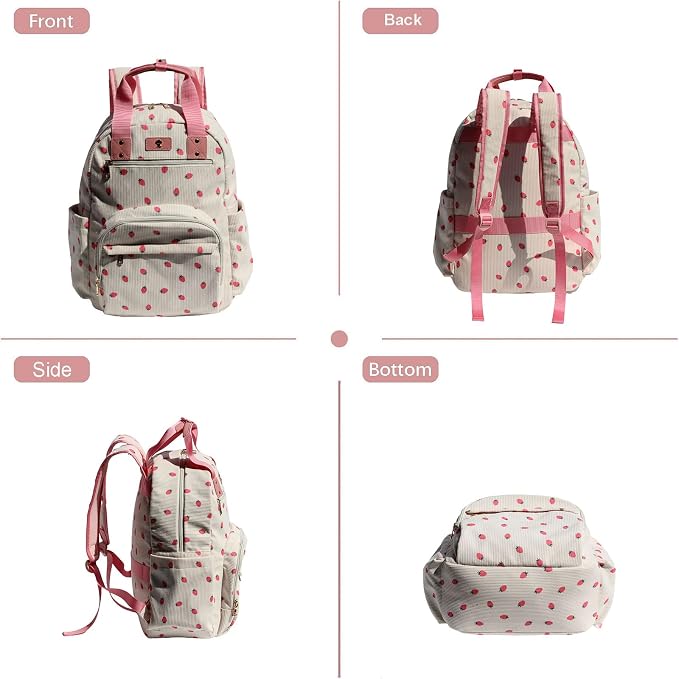 Diaper Bag Backpack Corduroy Multifunction Baby Fashion Travel Pack office Laptop Bag - Image 7