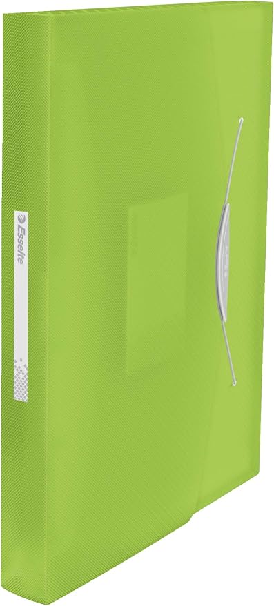 Esselte A4 Expanding Project File, Integrated Index with 6 Expanding Compartments, Elastic Closure, Flexible Plastic, Green, VIVIDA Range, 624019 - Image 2