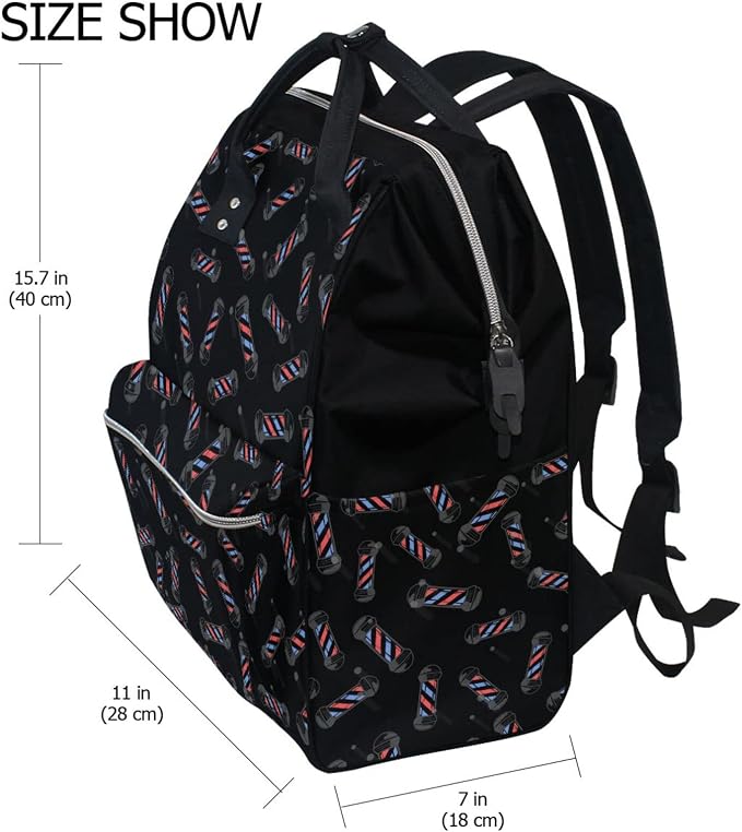 Large Capacity Baby Diaper Bag Hair Stylist Durable Multi Function Travel Backpack - Image 2