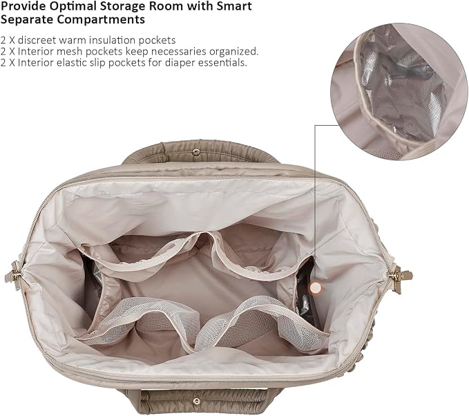 Baby Diaper Bag Backpack - Large Size Multifunction Travel Back Pack for Mom - Image 6