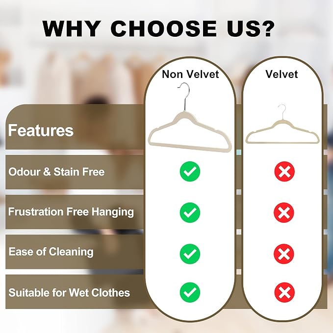 Quality Kids Plastic 30 Pack Non Velvet Non-Flocked Thin Compact Children's Hangers Swivel Hook for Shirts Blouse Coats (Ivory, 30) - Image 3