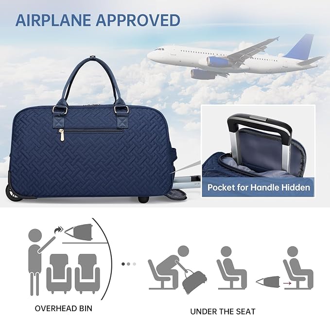 Duffle Bag for Travel, Weekender Bag with Shoe Compartment, Carry On Overnight Bag for Women with Toiletry Bag, Gym Bag with Wet Pocket, Hospital Bags for Labor and Delivery Beige - Image 6