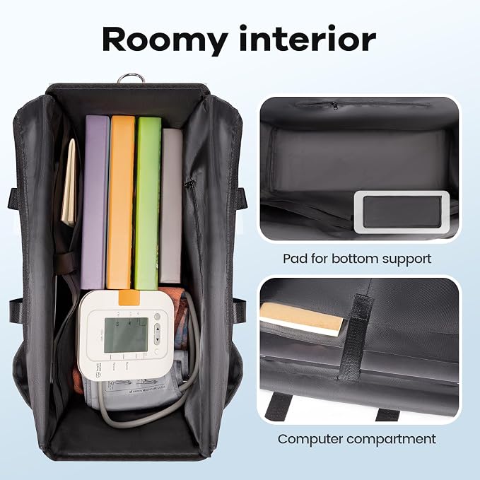 CLOUDMUSIC Large Tote Bag For Women Travel Nurse Teacher Work Waterpoof With Zipper Utility Everything Bags | Travel - Image 4