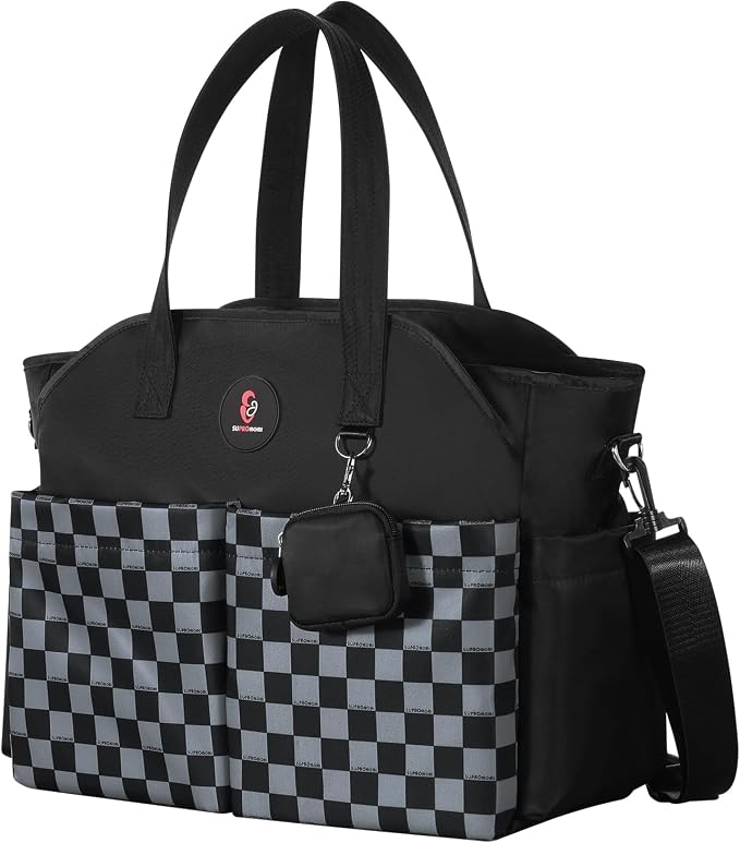 Diaper Bag Tote: Large Tote Baby Bag Boy Diaper Bag Stylish Girl Diaper Bag,Shoulder Mommy Bag by SUPROMOMI