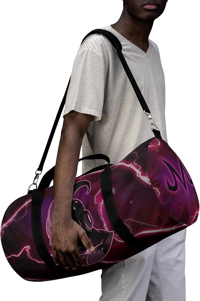 Anime Gym Bag for Women Men - Large Capacity Waterproof Workout Fitness Travel Sports Bags Fashion Street Camping Expandable Carry On Duffle Bag For Couple (Pink Bu) PTY - Image 2