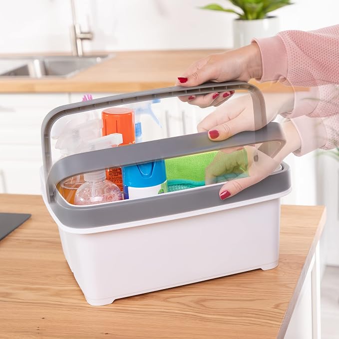 Minky Storage Caddy with Divider White - Image 6