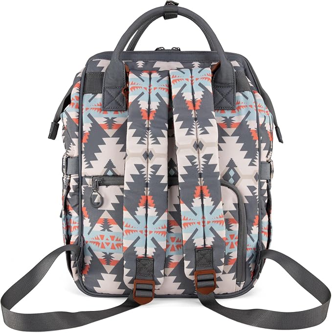 Wrangler Callie Diaper Bag Backpack with Stroller Straps Multifunction Baby Travel Bag WG2210-9110GY - Image 6