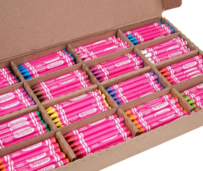 Crayola Construction Paper Crayons Classpack, Bulk Assorted School Supplies, 16 Colors, 400/Set (Packaging May Vary) - Image 7