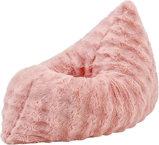 Hobestluk Bean Bag Chair 3 in 1 Convertible Small Boneless Bean Bag | PEACHPINK-A,Machine Washable,Removable Cover,Easy Convert And Install, Floor Bed,For Livingroom Bedroom by YourHomeDeservesMore