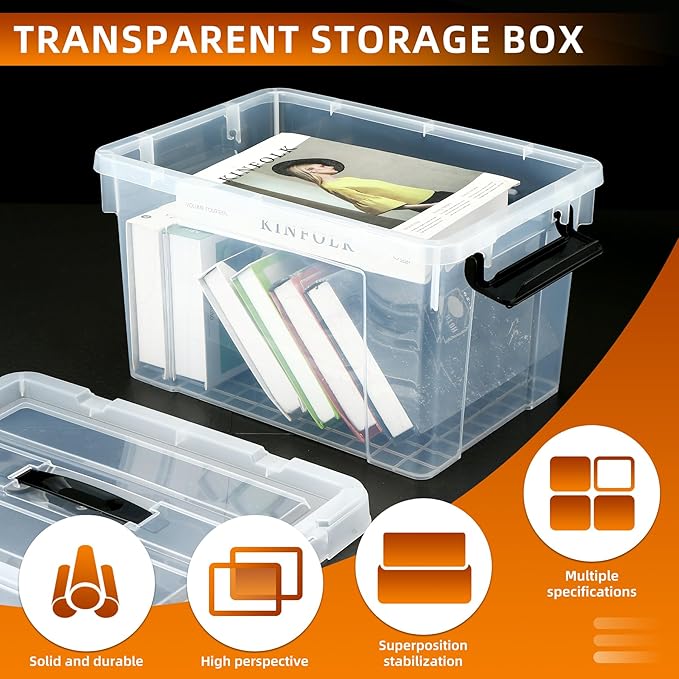 2 Packs 84 Quarts Heavy Duty Storage Bins with Wheels Lids, Plastic Storage Containers - Locking Lid, Stackable Clear Bins for Garage/Closet (2, 84 Qt.) - Image 4