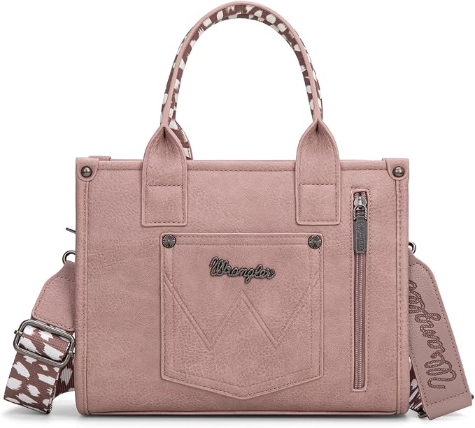 Montana West × Wrangler Tote Bag for Women Western Cow Print Purse Designer Top Handle Handbags - Image 5