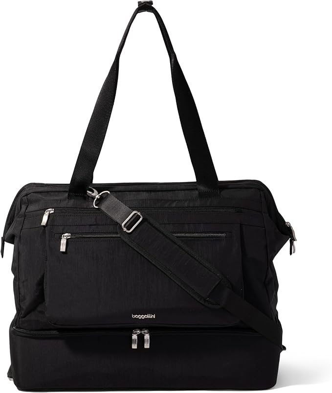 Modern Weekender - Lightweight 18"x15.7"x9.4" Duffel Carry-on Travel Bag for Women by baggallini