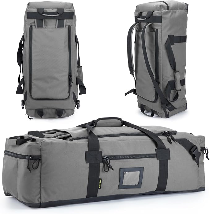 86l Large Duffel Bag For Travel, Gym & Sports - Water Repellent Polyester, Hidden Straps, Shoe Compartment - Perfect Luggage Duffle Bag Or Backpack For Men & Women - Image 4