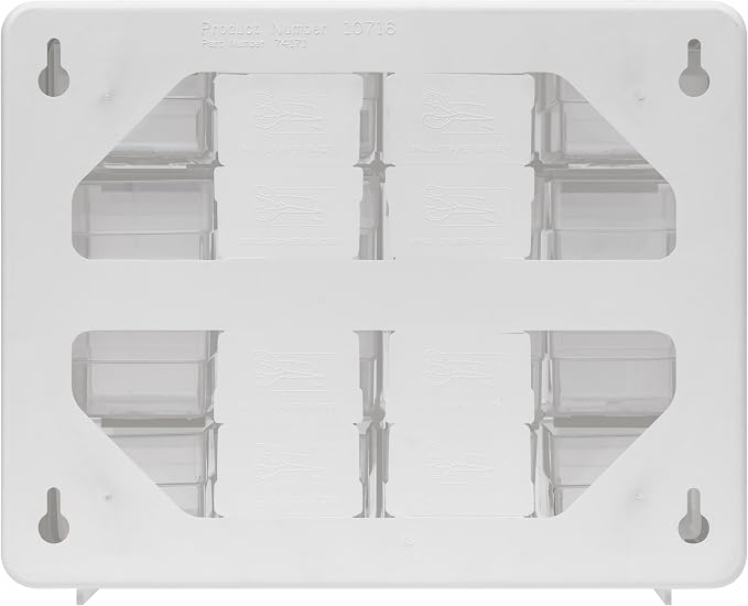 Akro-Mils 16-Drawer Plastic Drawer Storage Cabinet for Garage Organization, Beads, Makeup Organizer, Building Bricks Storage, Teacher Toolbox, 10-1/2-Inch W x 6-1/2-Inch D x 8-1/2-Inch H, 10116 White - Image 8