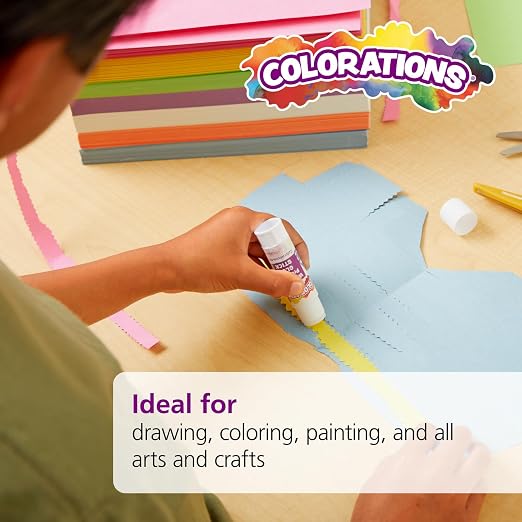 Colorations Construction Paper for Kids - 7 Colors - 3600 Bulk Sheets of 9X12 - Assorted Pack of Heavy-Duty Craft Paper | 3600 Sheets Bright Colored Paper, Bulk Pack Art Paper, Arts & Crafts, School Supplies, Drawing, Coloring, 3D Art - Image 4