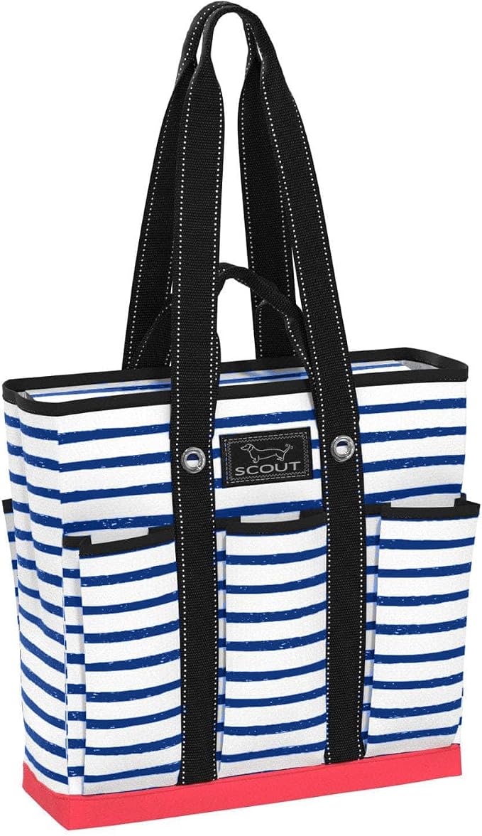 SCOUT Rocket Pocket Tote - Multi-use, zips shut | 7-Pockets, Folds flat for easy storage, Two Straps. The perfect versatile travel tote for busy nurses, teachers, and moms. by SCOUT