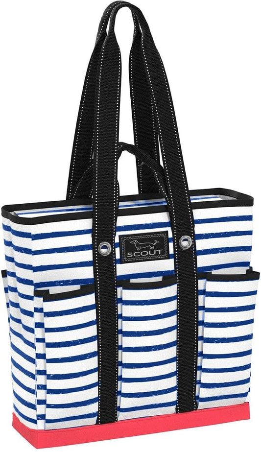 SCOUT Rocket Pocket Tote - Multi-use, zips shut | 7-Pockets, Folds flat for easy storage, Two Straps. The perfect versatile travel tote for busy nurses, teachers, and moms. by SCOUT