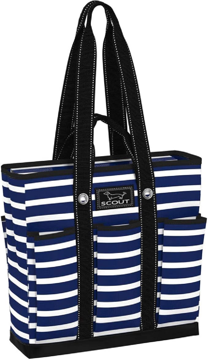 SCOUT Rocket Pocket Tote - Multi-use, zips shut | 7-Pockets, Folds flat for easy storage, Two Straps. The perfect versatile travel tote for busy nurses, teachers, and moms. by SCOUT
