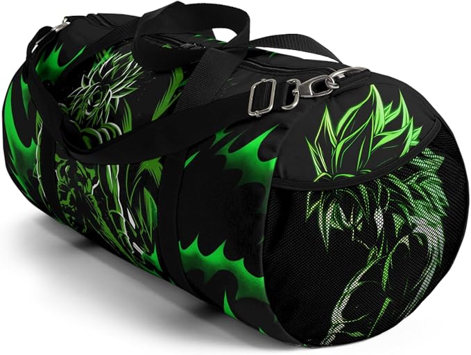Anime Gym Bag for Women Men - Large Capacity Waterproof Workout Fitness Travel Sports Bags Fashion Street Camping Expandable Carry On Duffle Bag For Couple (Green DBZ) PTY - Image 5