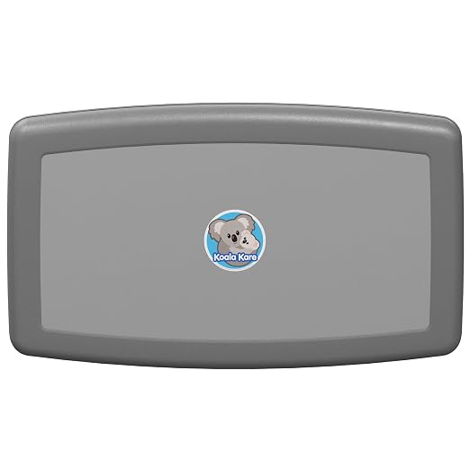 Koala Kare Surface-Mounted Horizontal Baby Changing Station, Model KB300-01 (Grey) by KoalaKare