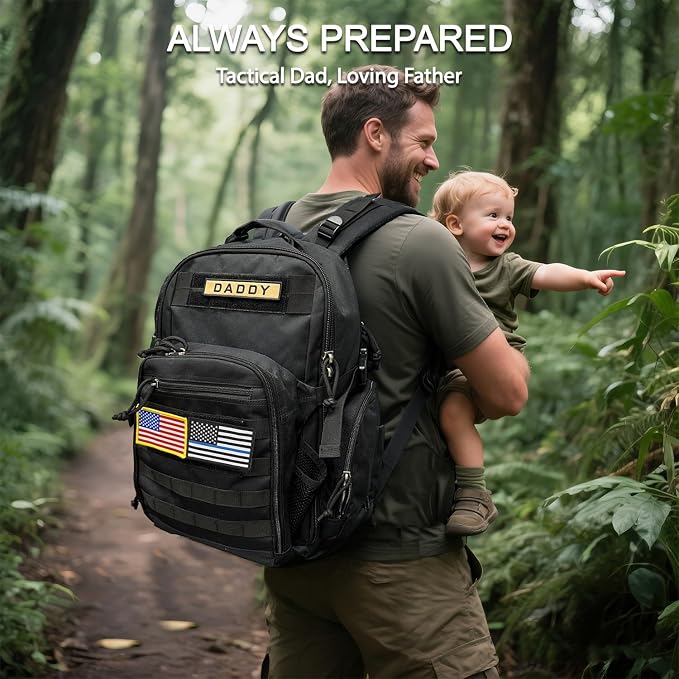 MIRACOL Diaper Bag Backpack for Dad: 900D Military-Grade Backpack with 16+ compartments - 40L XL Capacity Fits 15+ Diapers & 3 Bottles - Heavy-Duty Daddy Baby Bag for Travel & Outdoor - Image 7