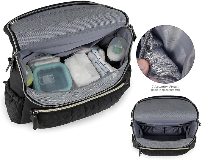 Diaper Bag Tote Baby Changing Bag Large Multifunction Baby Bags for Mom | Large Capacity, Durable, Splash-Proof, Adjustable Shoulder Straps, Hooks, Moms, Travel, Outdoor, Hiking, Outings - Image 4