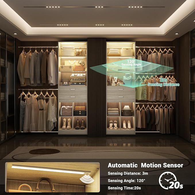 Besiost Closet System, Built in, Not Free Standing, Enclosed Storage Volume: 2.58 ft³, Greige Oak - Image 4