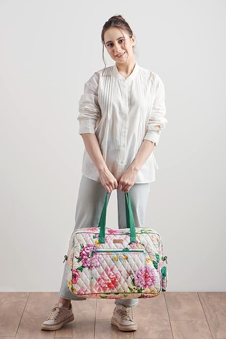 Maison d' Hermine Weekender Bags for Women Cotton Quilted Duffel Overnight Luggage Weekend Bag for Men Gym Gifts Travel | Overnight Luggage Weekend Bag for Men Gym Sports Gifts Duffle bag Business Travellers Trip Spring Summer - Image 8