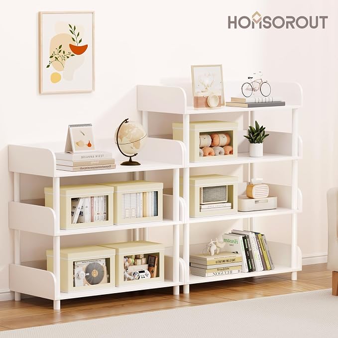 Storage Bins with Lids - Small Fabric Organizers with Window, Collapsible Storage Bins for Clothes, Decorative Closet Organizers for Towels, Tshirt, 4 Pack, Beige - Image 3