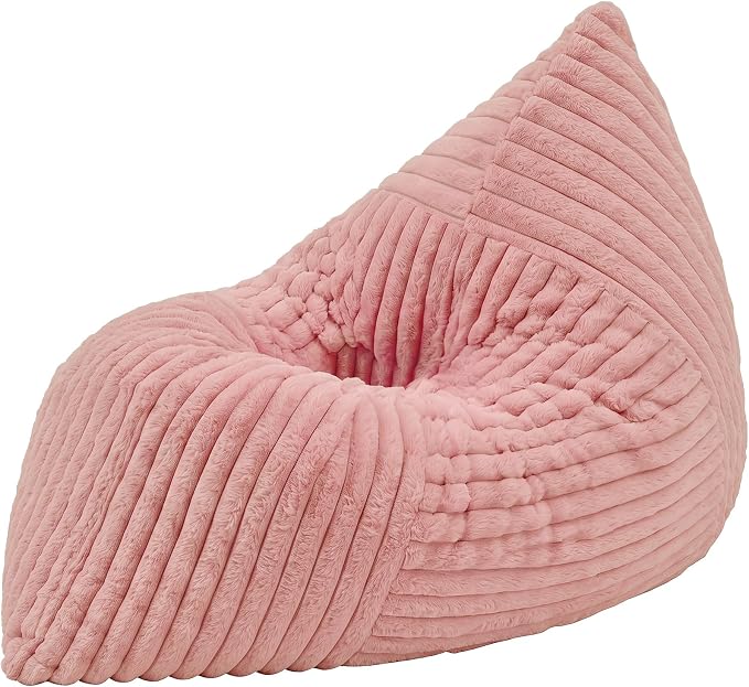 Hobestluk Bean Bag Chair 3 in 1 Convertible Small Boneless Bean Bag | Pink-A,Machine Washable,Removable Cover,Easy Convert And Install, Floor Bed,For Livingroom Bedroom by YourHomeDeservesMore
