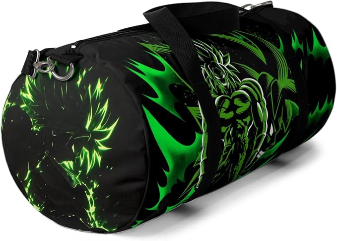 Anime Gym Bag for Women Men - Large Capacity Waterproof Workout Fitness Travel Sports Bags Fashion Street Camping Expandable Carry On Duffle Bag For Couple (Green DBZ) PTY - Image 6