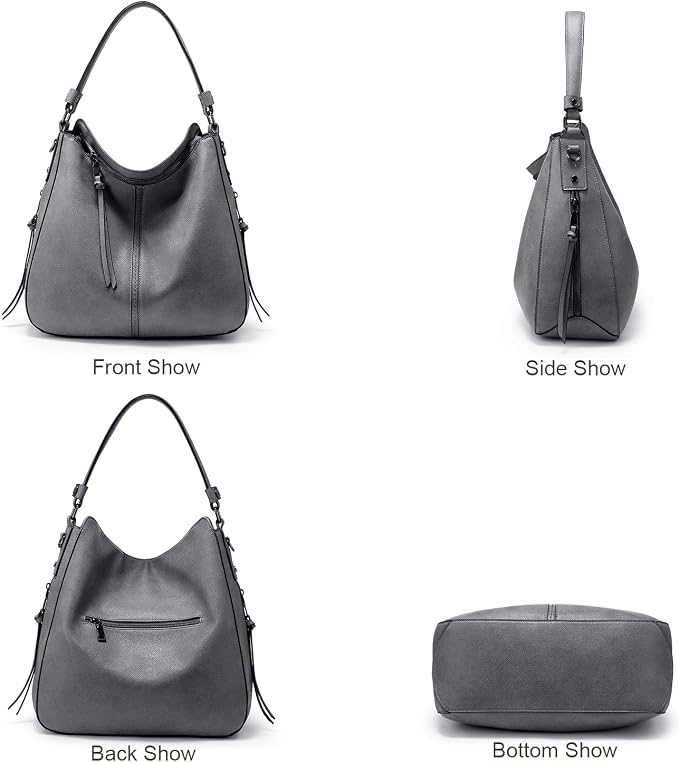 Hobo Crossbody Bag for Women, Designer Shoulder Purse Handbags - Image 4