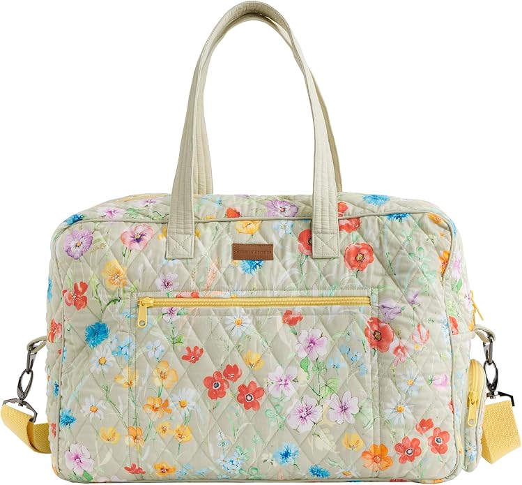 Maison d' Hermine Weekender Bags for Women Cotton Quilted Duffel Overnight Luggage Weekend Bag for Men Gym Gifts Travel | Overnight Luggage Weekend Bag for Men Gym Sports Gifts Duffle bag Business Travellers Trip Spring Summer by MaisondHermine