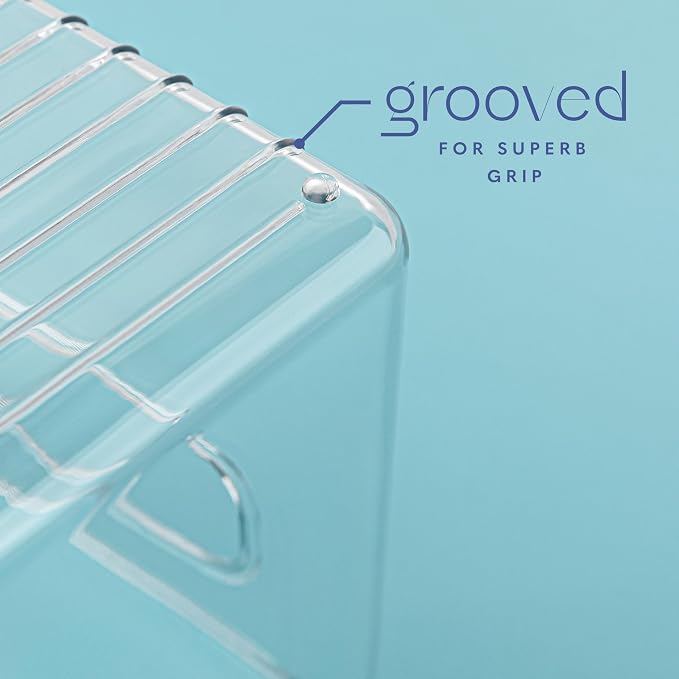 Plastic Food Storage 2 Pack Clear Container Bin with Handles for Organizing Kitchen, Pantry, Refrigerator, Freezer, Pantry, Cabinet, Closet, Bathroom. 10”x4”x6” - Image 4
